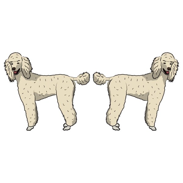 Poodle Dog Decal, Dog Lover Decor Vinyl Sticker